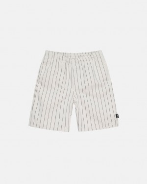 Beige Stussy Brushed Beach Short Women Shorts | RIU-3874