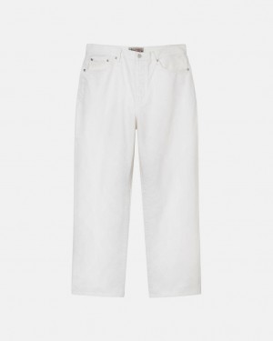 Beige Stussy Classic Jean Overdyed Men Pants | VTT-7047