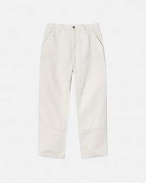 Beige Stussy Work Pant Canvas Men Pants | KRT-9417