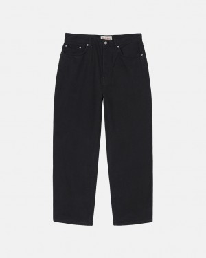 Black Stussy Big Ol' Jean Overdyed Men Pants | NRE-3997