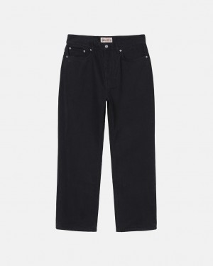 Black Stussy Classic Jean Overdyed Men Denim | CZA-8337