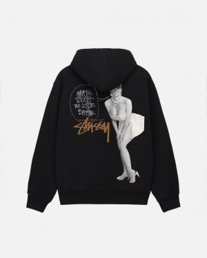 Black Stussy Skate Tough Hoodie Men Hoodie | AMR-3765