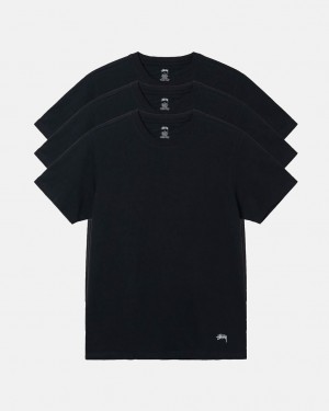 Black Stussy Stussy Undershirt Women Shirts | VTY-1148