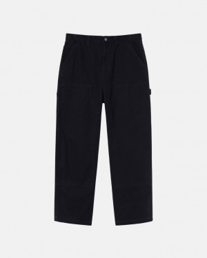 Black Stussy Work Pant Canvas Women Pants | TND-0548