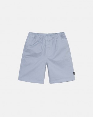 Blue Stussy Brushed Beach Short Men Shorts | FTA-1588