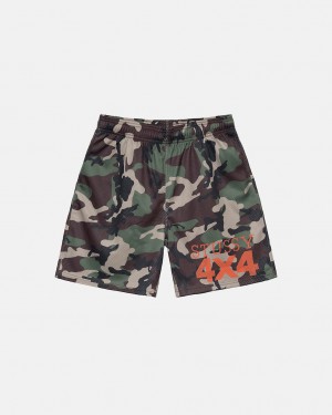 Camo Stussy 4X4 Mesh Short Men Shorts | ACR-4799