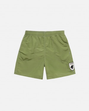 Green Stussy Surfman Patch Water Short Men Swimwear | GHQ-2101