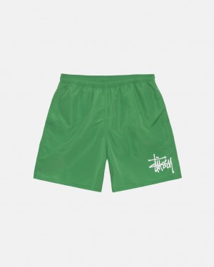 Green Stussy Water Short Big Basic Men Shorts | DGX-4996