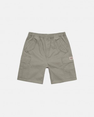 Olive Stussy Ripstop Cargo Beach Short Men Shorts | BYX-1651