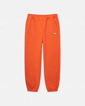 Orange Stussy Overdyed Stock Logo Pant Men Sweatshirts | ZHS-9997