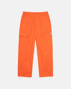 Orange Stussy Ripstop Cargo Beach Pant Men Pants | GVG-6681