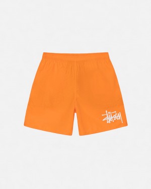 Orange Stussy Water Short Big Basic Men Shorts | OIF-4781