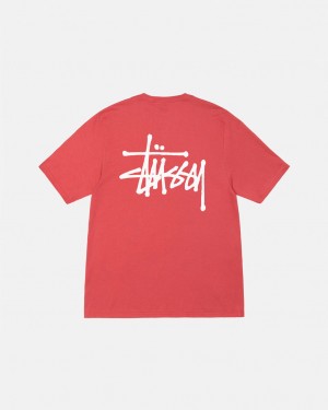 Red Stussy Basic Stussy Tee Women T Shirt | FJZ-5425