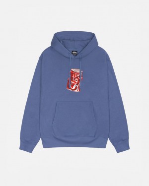 Royal Blue Stussy Soda Can Hoodie Men Hoodie | LDT-6863