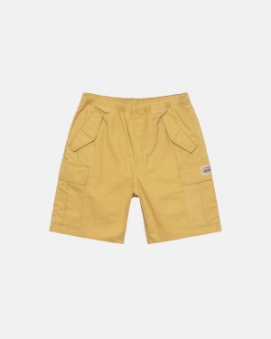 Yellow Stussy Ripstop Cargo Beach Short Women Shorts | NJR-1297