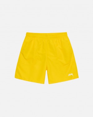 Yellow Stussy Water Short Stock Men Shorts | DQJ-7473