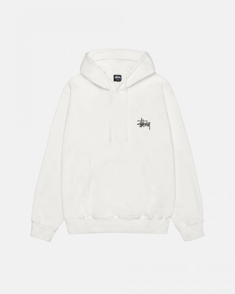 Beige Stussy Basic Stussy Hoodie Pigment Dyed Women Hoodie | UBM-6196