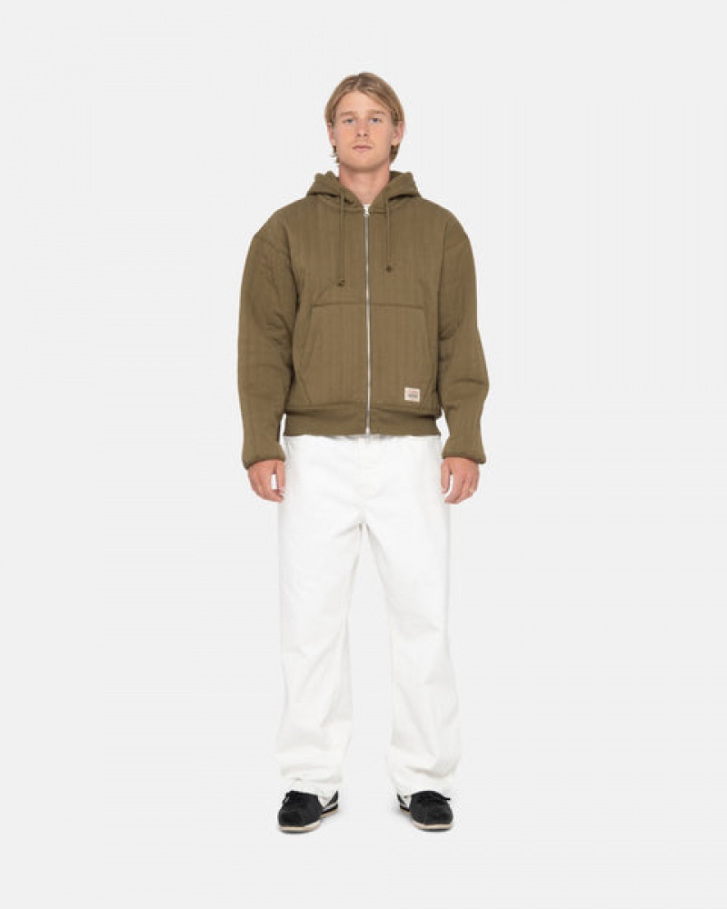 Beige Stussy Big Ol' Jean Overdyed Men Pants | RAJ-2438