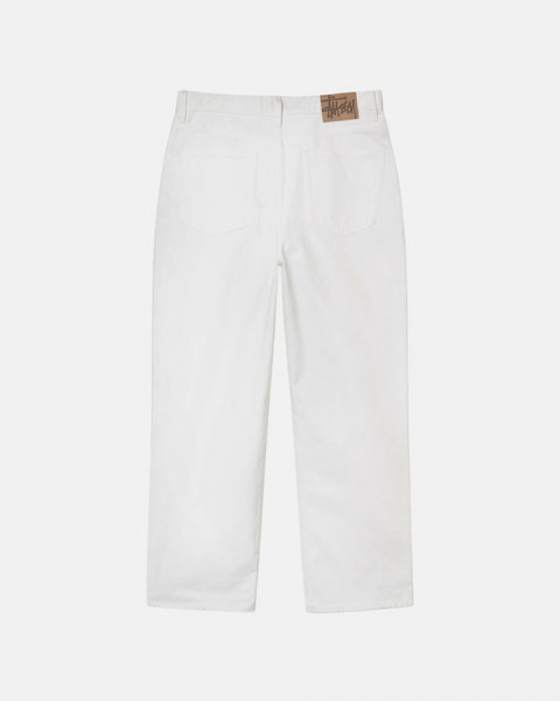 Beige Stussy Classic Jean Overdyed Men Pants | VTT-7047