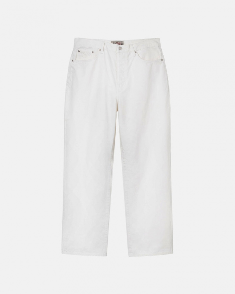 Beige Stussy Classic Jean Overdyed Men Pants | VTT-7047