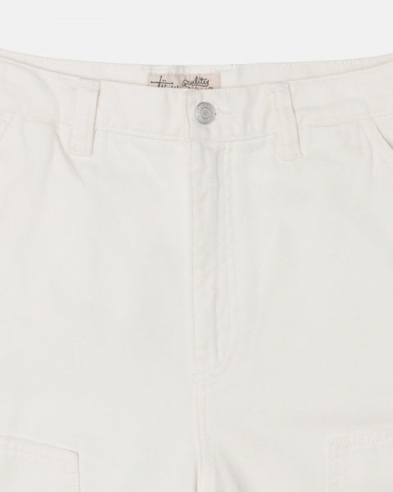 Beige Stussy Work Pant Canvas Men Pants | KRT-9417