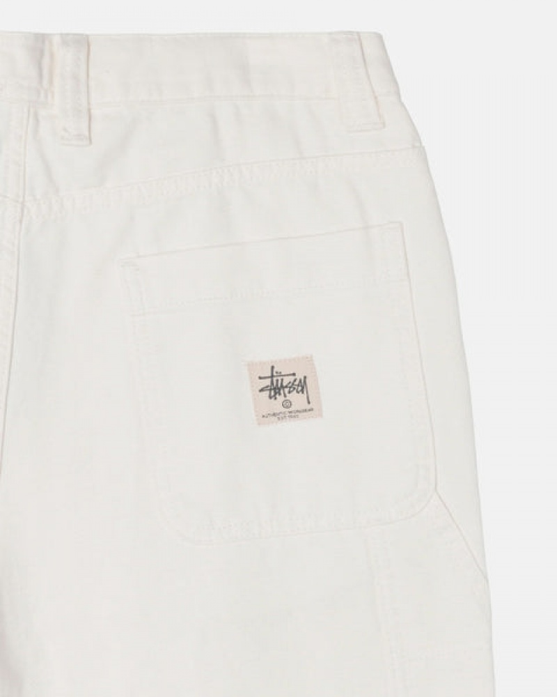 Beige Stussy Work Pant Canvas Men Pants | KRT-9417