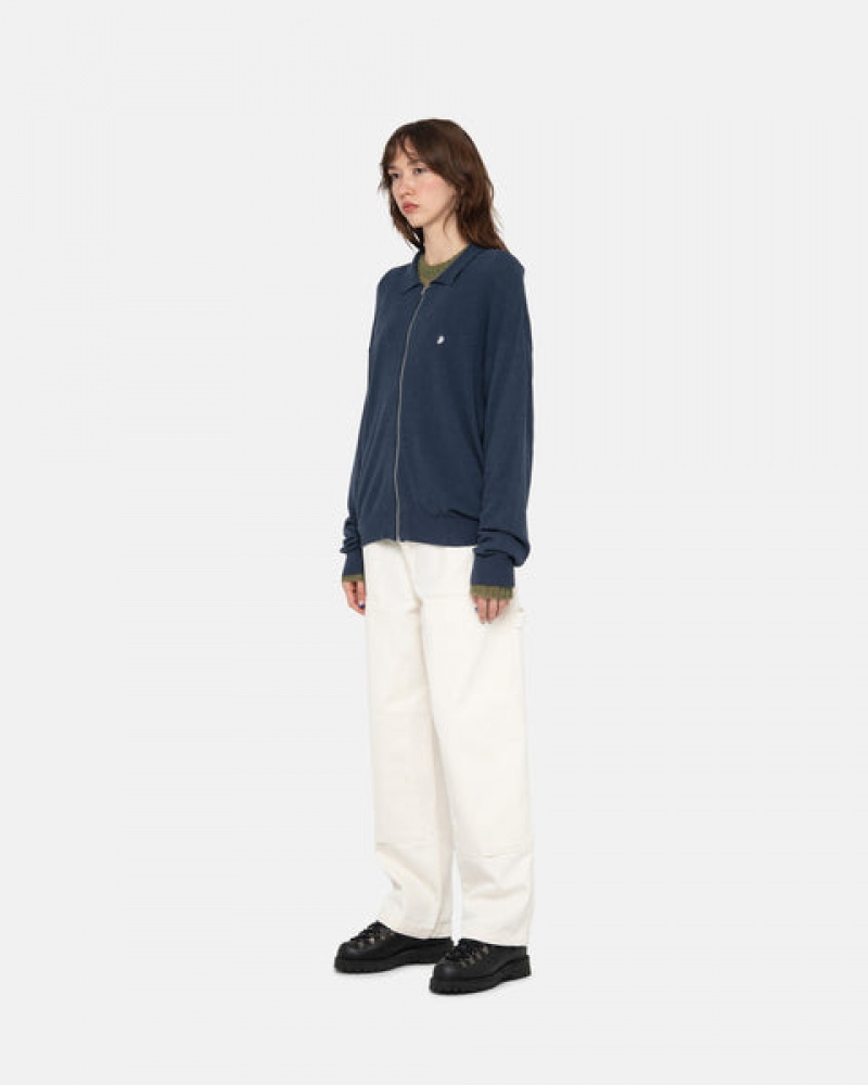 Beige Stussy Work Pant Canvas Women Pants | PKY-5231