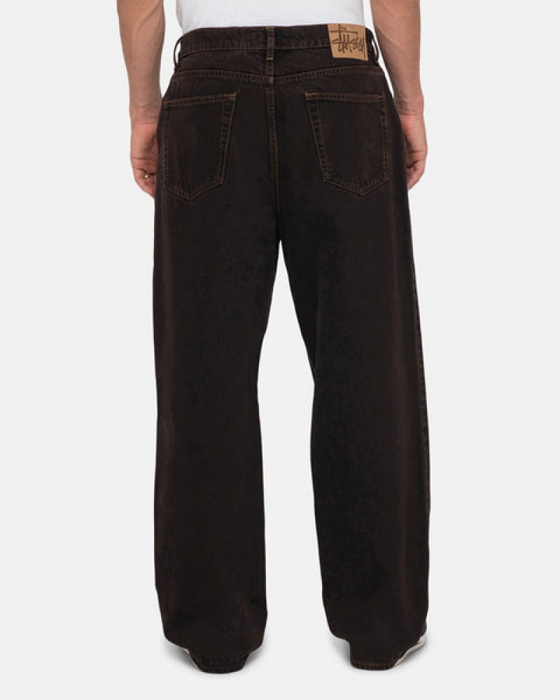 Black Stussy Big Ol' Jean Denim Men Pants | PBJ-1781