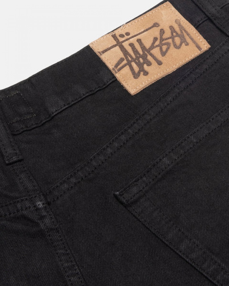 Black Stussy Big Ol' Jean Overdyed Men Denim | VVY-0689