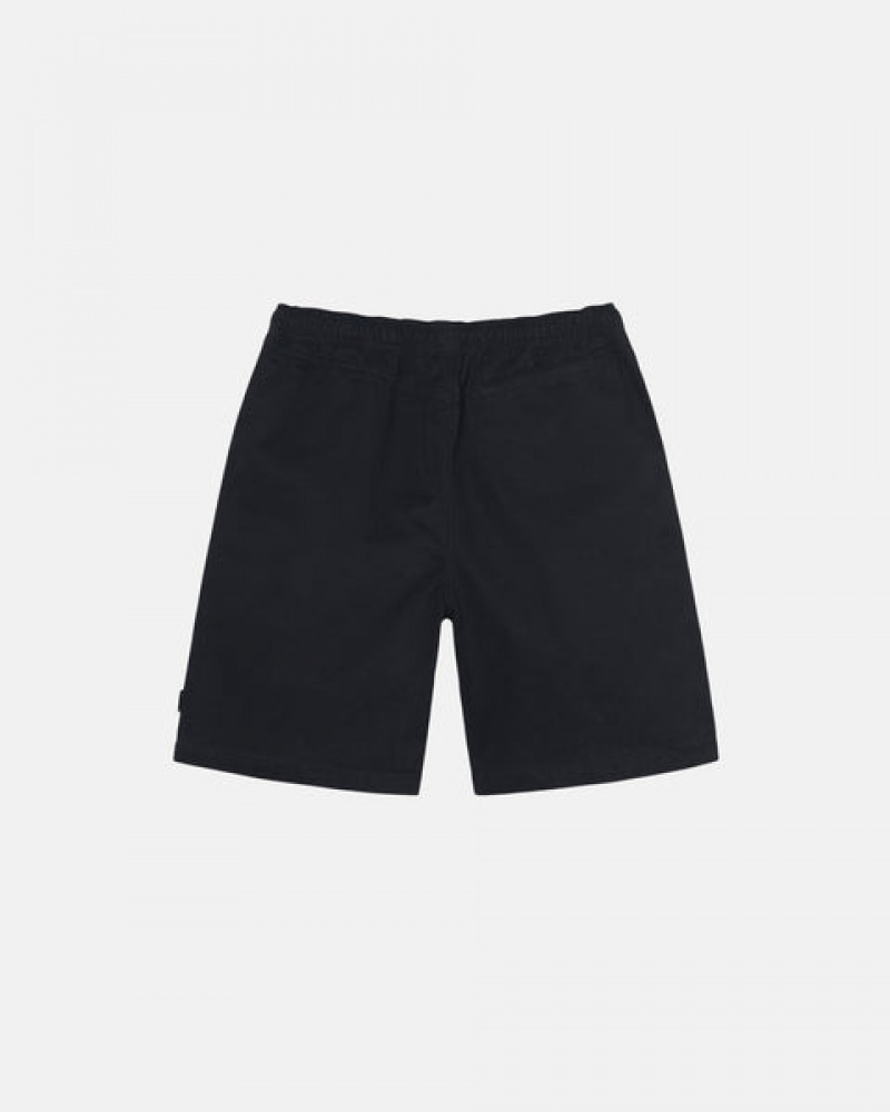 Black Stussy Brushed Beach Short Men Shorts | TVM-8494