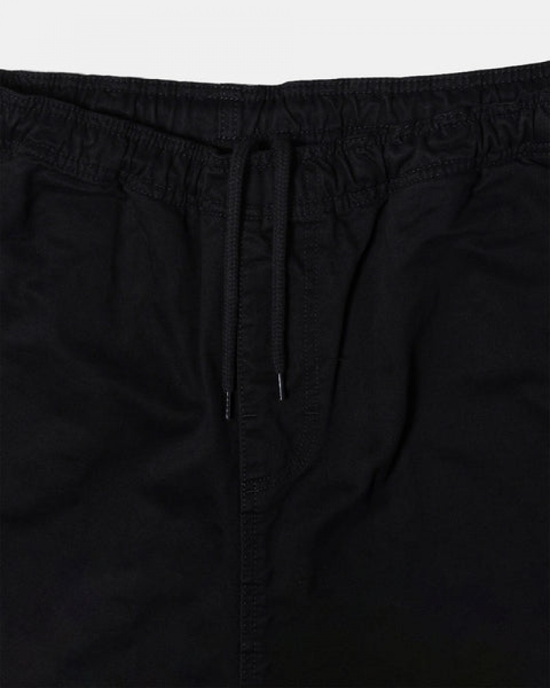 Black Stussy Brushed Beach Short Men Shorts | TVM-8494