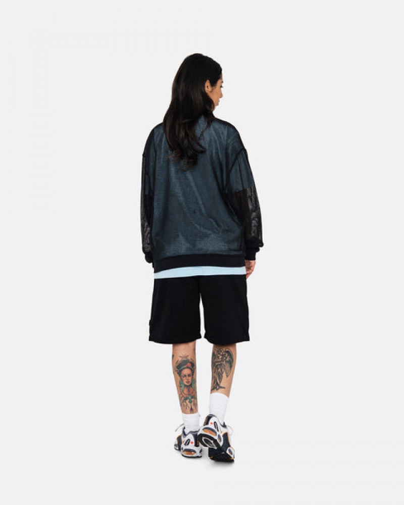 Black Stussy Brushed Beach Short Women Shorts | APW-2779