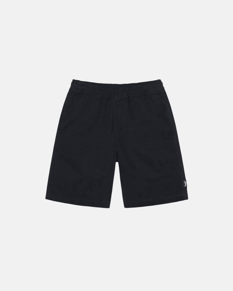 Black Stussy Brushed Beach Short Women Shorts | APW-2779