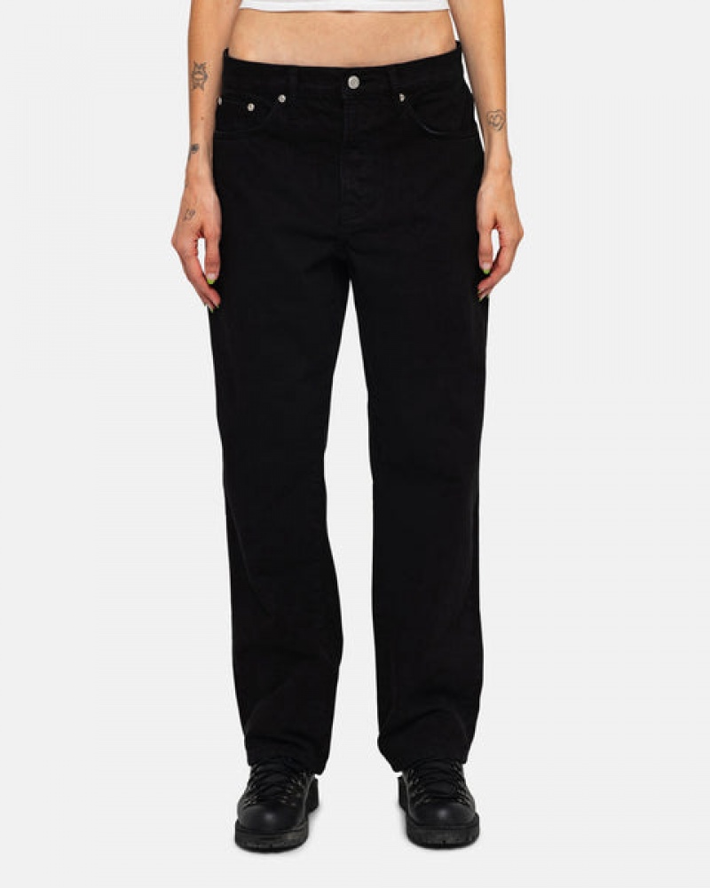 Black Stussy Classic Jean Overdyed Men Denim | CZA-8337