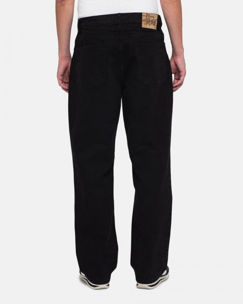 Black Stussy Classic Jean Overdyed Men Pants | EHE-3937