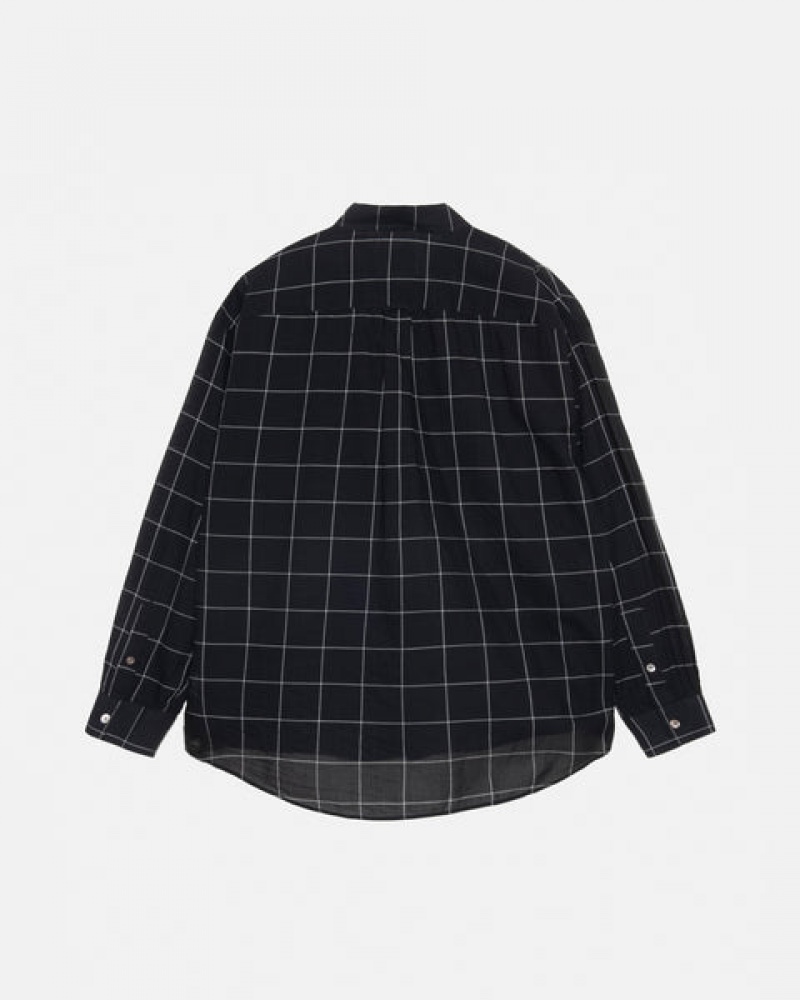 Black Stussy Light Weight Classic Shirt Women Shirts | PGF-3390