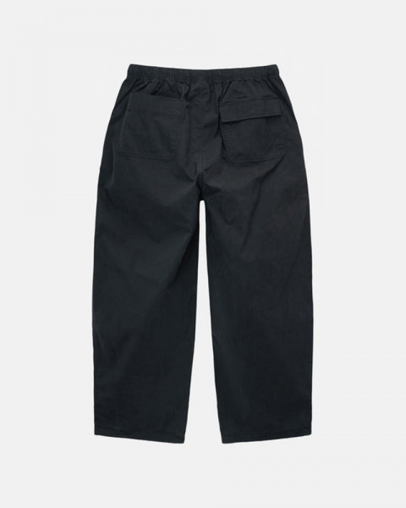 Black Stussy Nyco Over Trousers Women Pants | ASA-4295