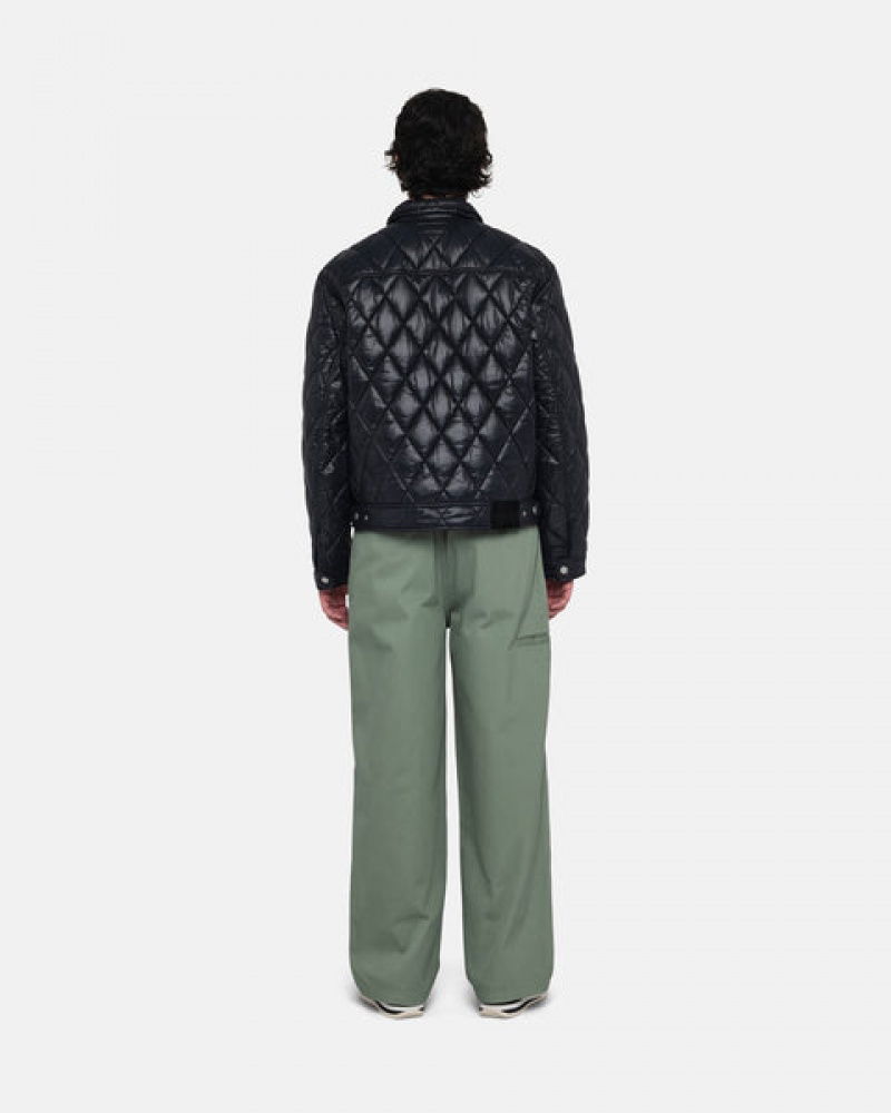 Black Stussy Ranch Jacket Quilted Nylon Women Jackets | RRN-1886