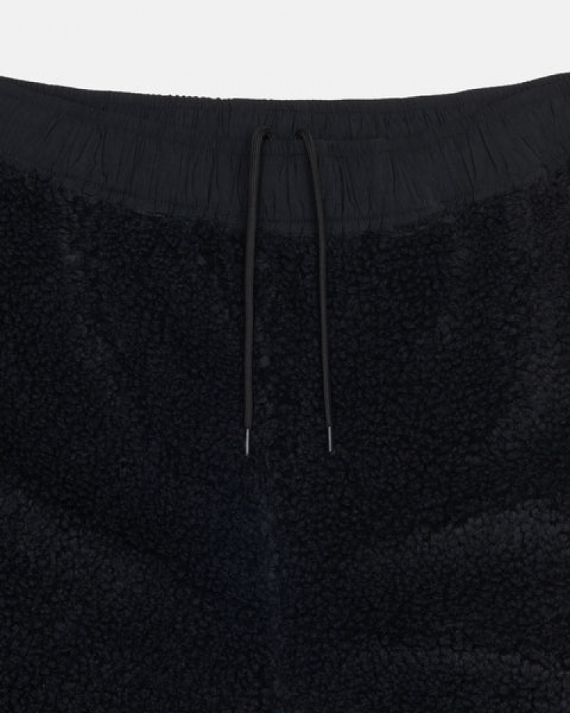 Black Stussy Sherpa Short Women Shorts | RZM-6852