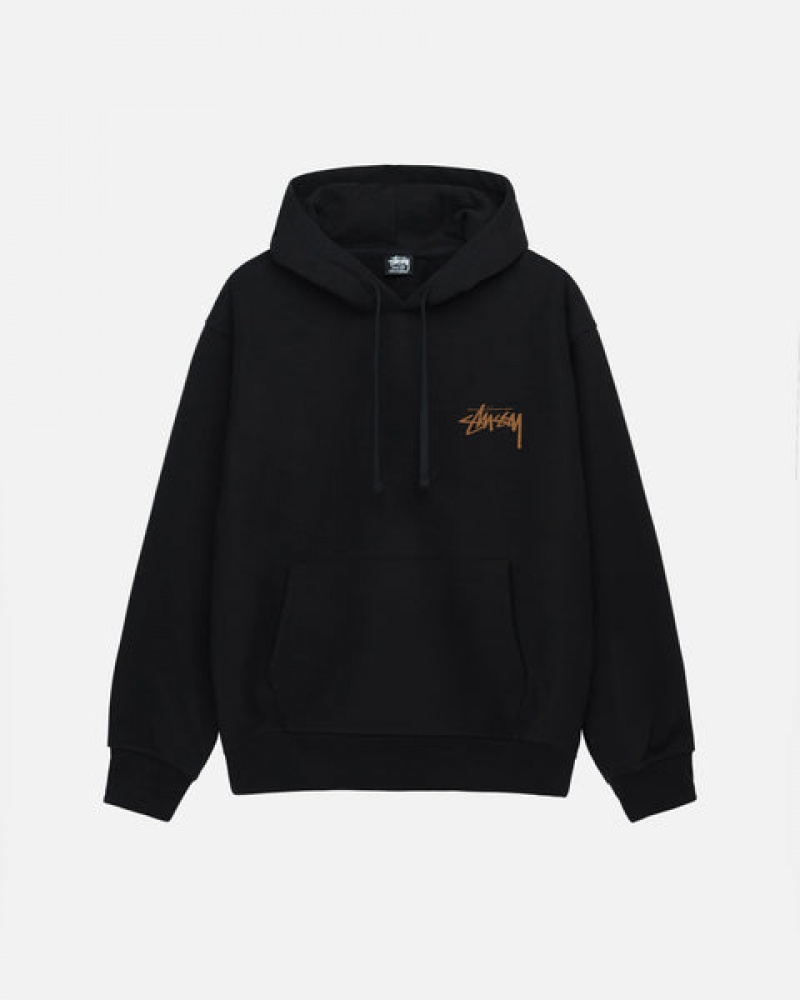 Black Stussy Skate Tough Hoodie Men Hoodie | AMR-3765