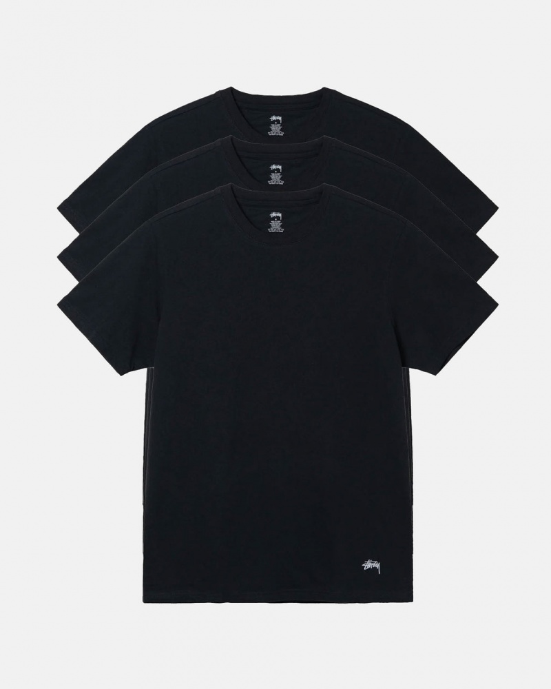 Black Stussy Stussy Undershirt Men Shirts | EOF-9024