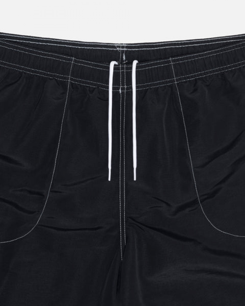 Black Stussy Surfman Patch Water Short Men Swimwear | CNA-3473