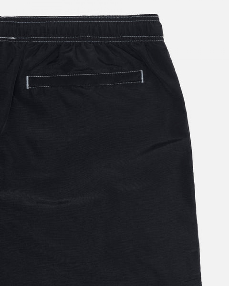 Black Stussy Surfman Patch Water Short Men Swimwear | CNA-3473