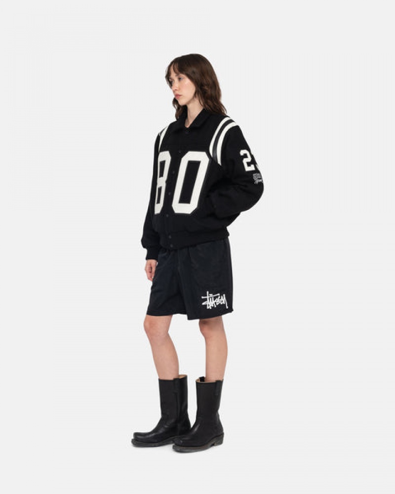 Black Stussy Water Short Big Basic Women Shorts | WHA-1021