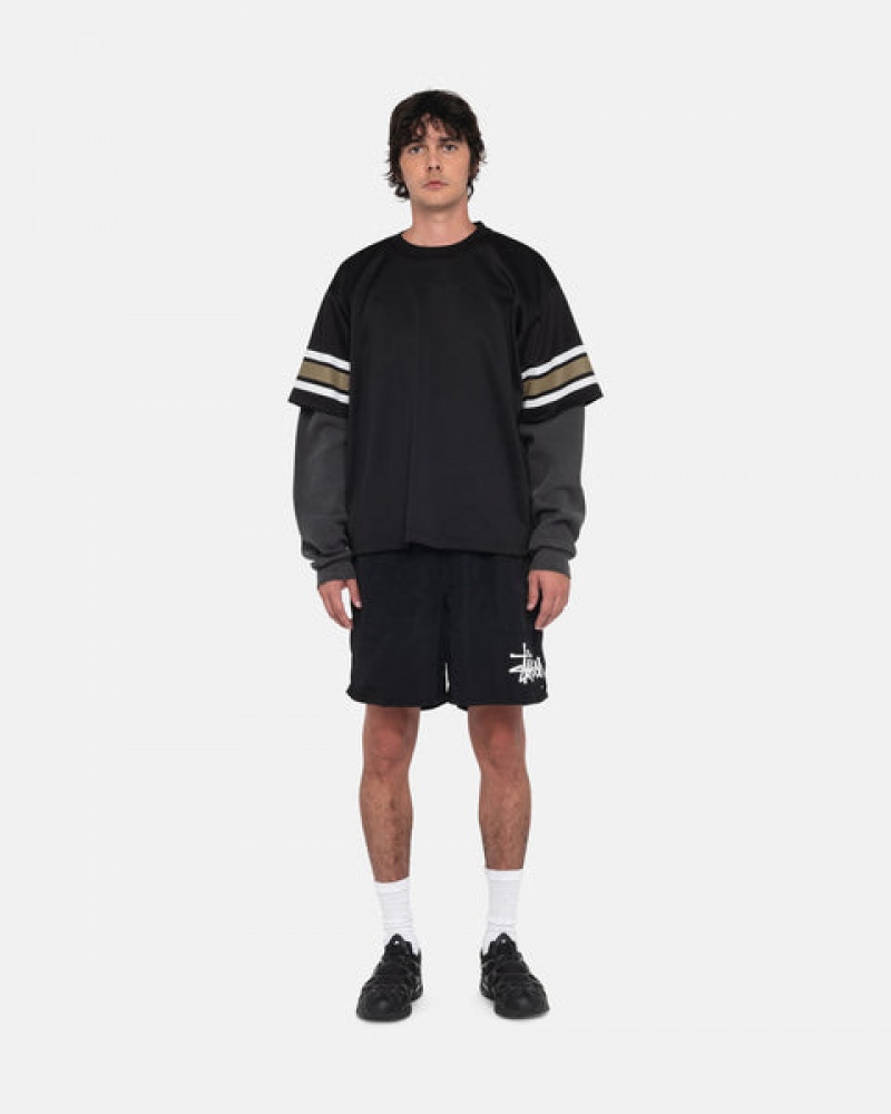 Black Stussy Water Short Big Basic Women Shorts | WHA-1021