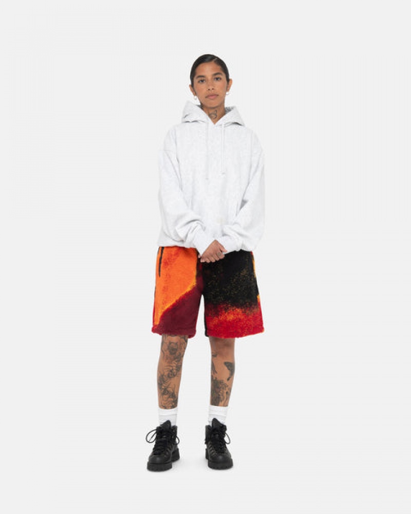 Black / Red Stussy Sherpa Short Women Shorts | HYH-5404