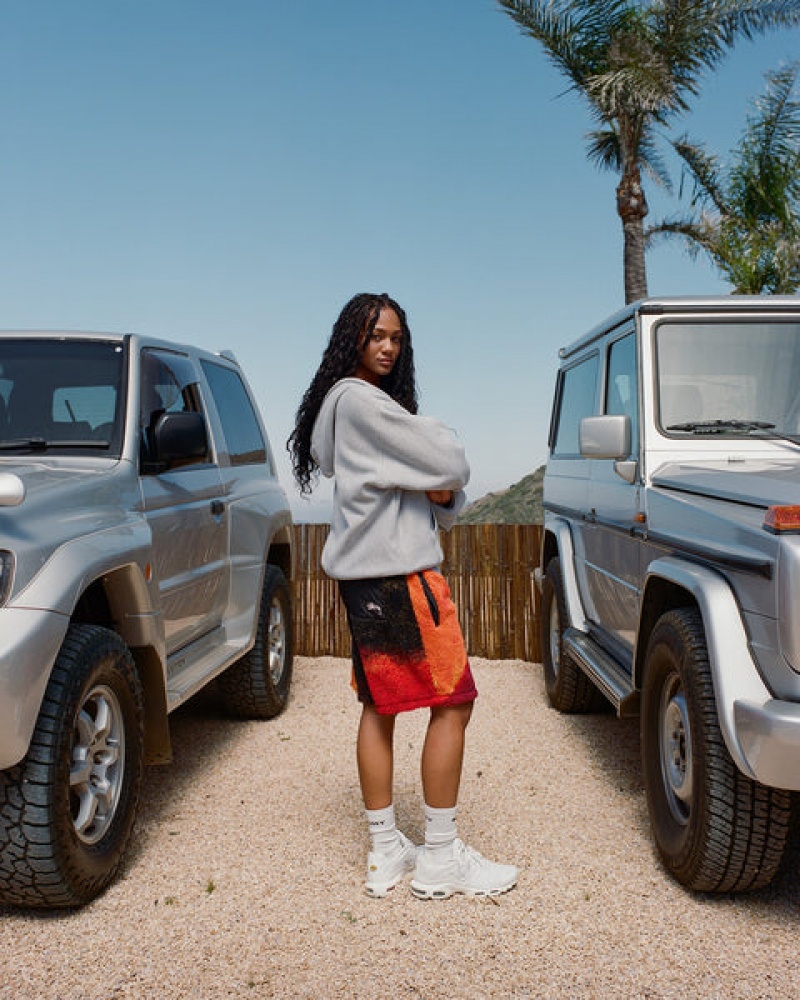 Black / Red Stussy Sherpa Short Women Shorts | HYH-5404