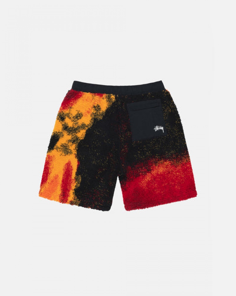 Black / Red Stussy Sherpa Short Women Shorts | HYH-5404