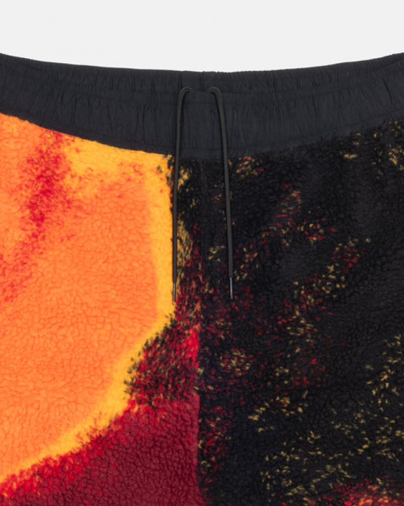 Black / Red Stussy Sherpa Short Women Shorts | HYH-5404