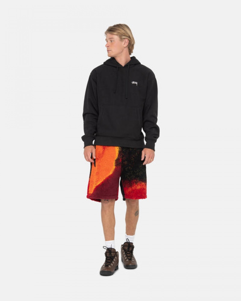 Black / Red Stussy Sherpa Short Women Shorts | HYH-5404